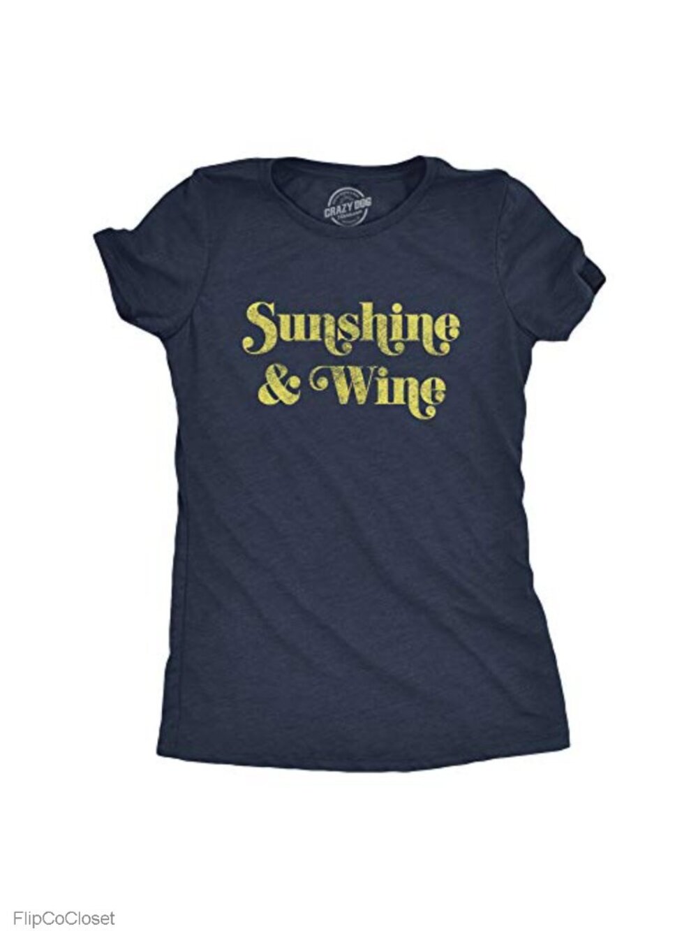 Women's Funny Wine Graphic T-Shirt Short Sleeve Crew Neck Slim Fit